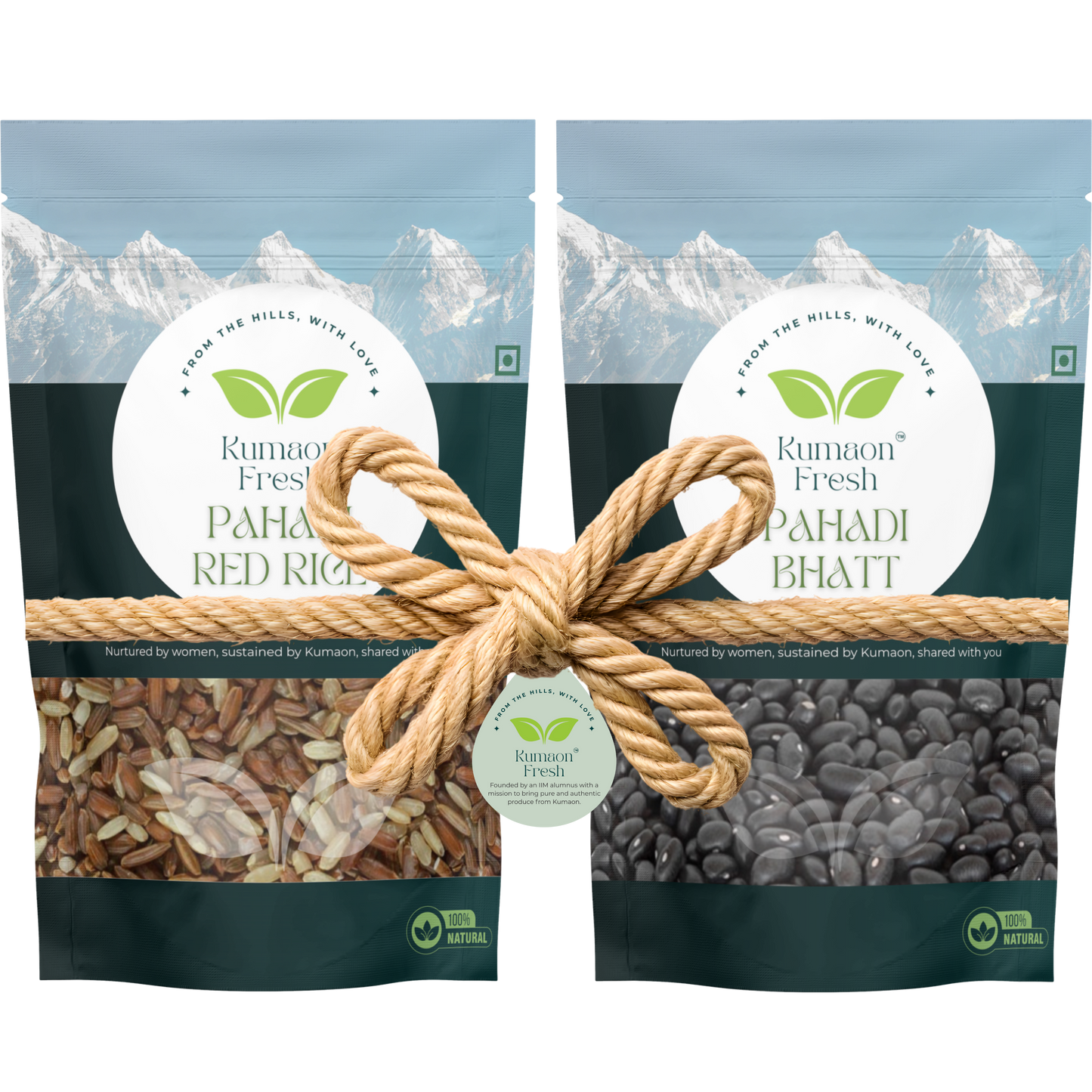 Pahadi Red Rice & Pahadi Bhatt Combo - 500gm