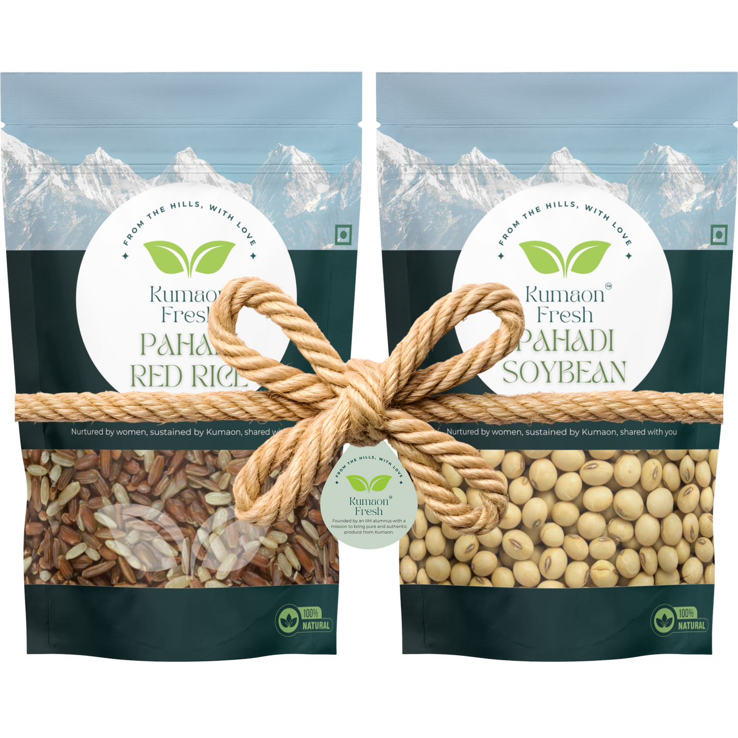 Pahadi Red Rice & Pahadi Soybean Combo - 500gm