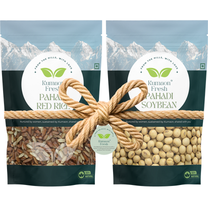 Pahadi Red Rice & Pahadi Soybean Combo - 500gm